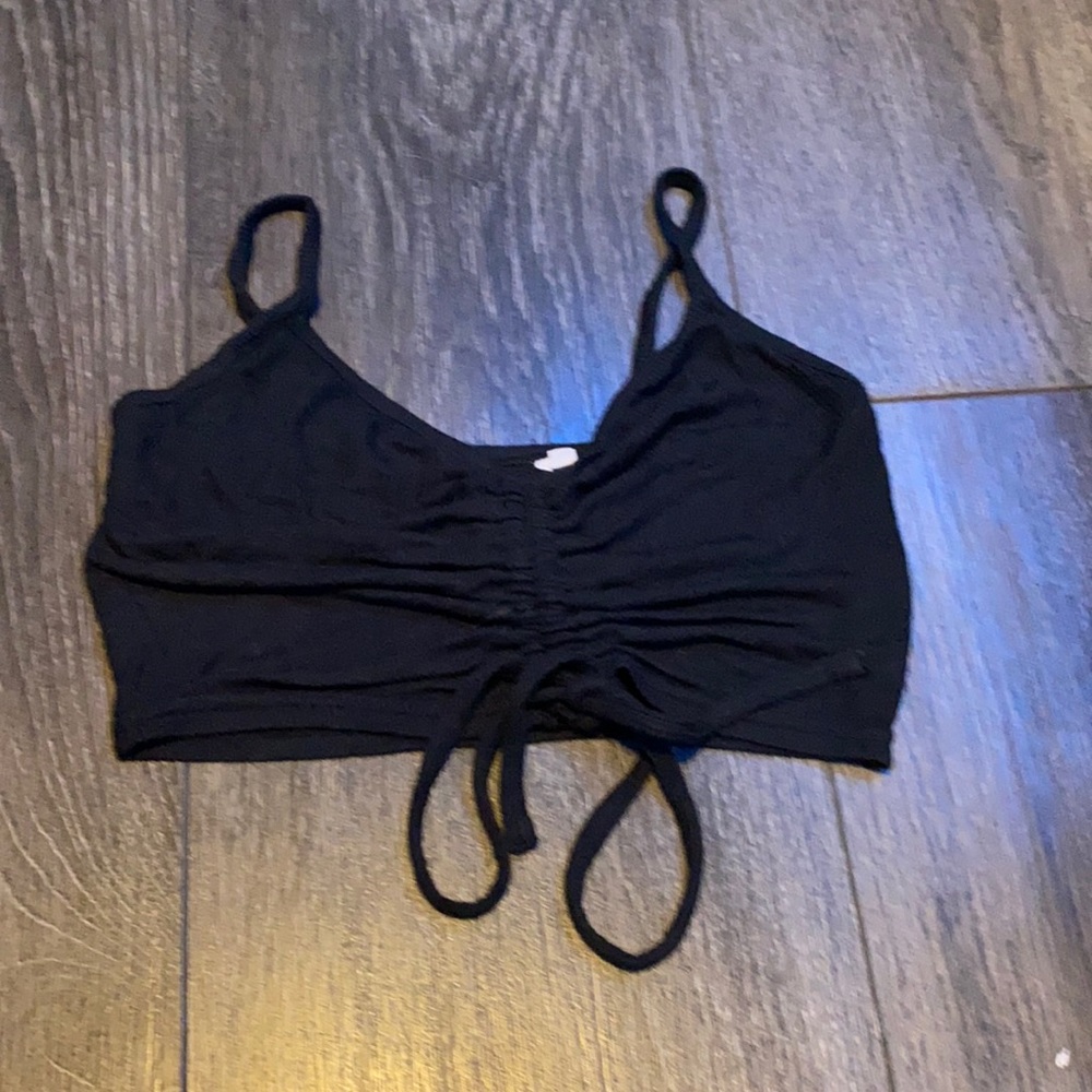 Black crop top